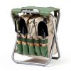 PICNIC TIME Folding Garden Kneeler Seat with Tool Set, Olive Green-5
