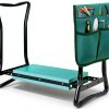 SUPER DEAL Folding Garden Kneeler and Seat with Free Tool Pouches - EVA Foam Pad Protects Your Knees - Sturdy and Lightweight, Gardening Gifts for Women Men-0