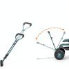 VEVOR Garden Cart Rolling Workseat with Wheels, Gardening Stool for Planting, 360 Degree Swivel Seat, Wagon Scooter with Steering Handle & Utility Tool Tray, Use for Patio, Yard, and Outdoors, Green-2