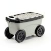 Garden Scooter Suncast 4-Wheel Workseat with Drink Holders Tan-1
