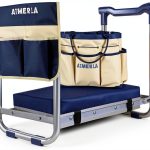 Aimerla K5 Foldable Kneeler Seat - Heavy Duty (Detachable Cloud Kneeler Pad) - Garden Stool - 2 Large Tool Bags - Portable Bench for Indoor & Outdoor-0